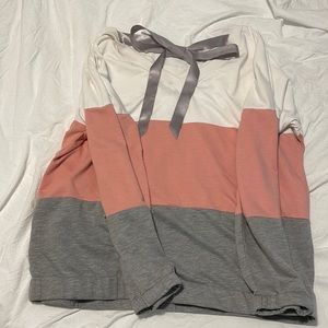 TIE BACK SWEATSHIRT WOMENS